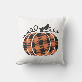 Almofada Travesseiro de Abóbora xadrez