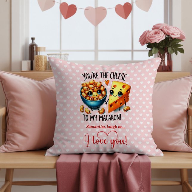 Almofada Travesseiro de Acen­to com Nome Personalizado e Pi (Cute Fruit Pun Custom Name Valentine Accent Pillow

)