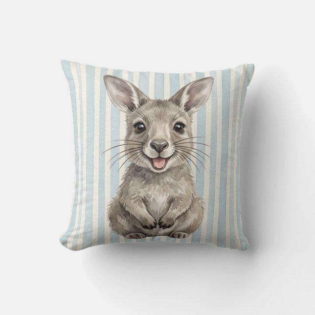 Almofada Travesseiro de Acento de Fauna com Bebê Canguru Jo (Frente)