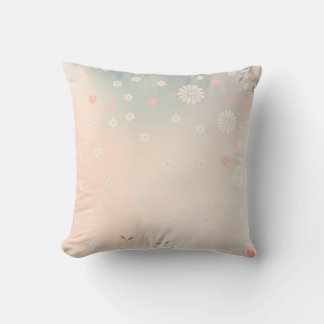 Almofada Travesseiro de Acento Floral Pastel Sonhador Cotta