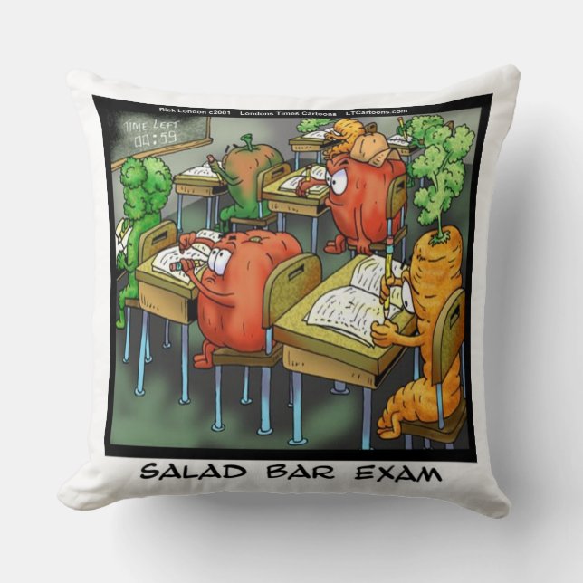 Almofada Travesseiro de Algodão Exame da Barra de Salada En (Frente)