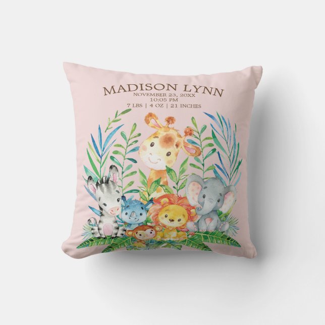 Almofada Travesseiro de Aniquilos das Raparigas Safari (Frente)