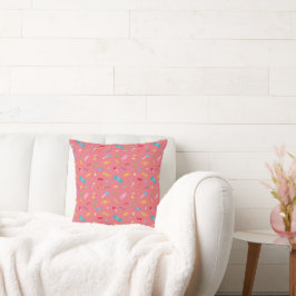 Almofada Travesseiro de Arremesso Candy Dreams Coral Pink