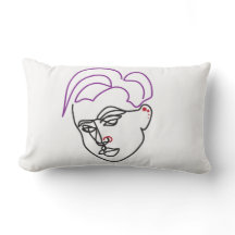 Travesseiro de Arremesso com Desenho de Linha