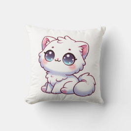 Almofada Travesseiro de Arremesso de Gatinho Fofo Kawaii Fo