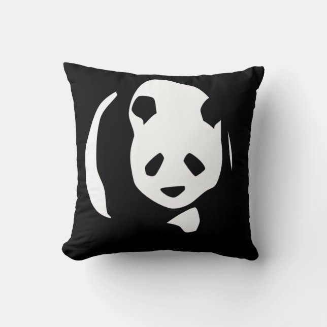 Almofada Travesseiro de Arremesso de Panda Gigante (Frente)