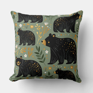 Almofada Travesseiro de Arremesso de Urso Preto, Decoração