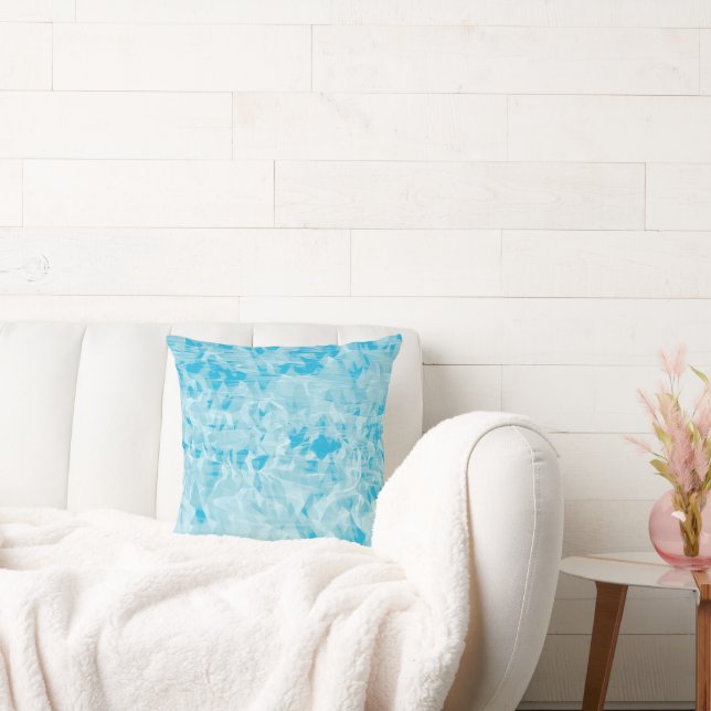 Almofada Travesseiro de Arte Aqua Turquoise de Água legal (Sofá)