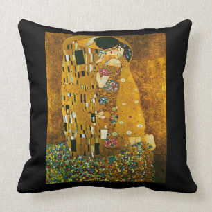 Almofada Travesseiro de Arte "O Beijo" de Gustav Klimt