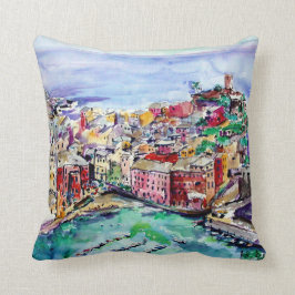 Almofada Travesseiro de Arte por Aquarela de Vernazza