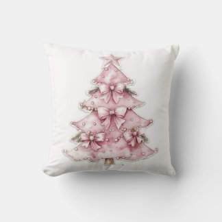 Almofada Travesseiro de Árvore de Natal cor-de-rosa