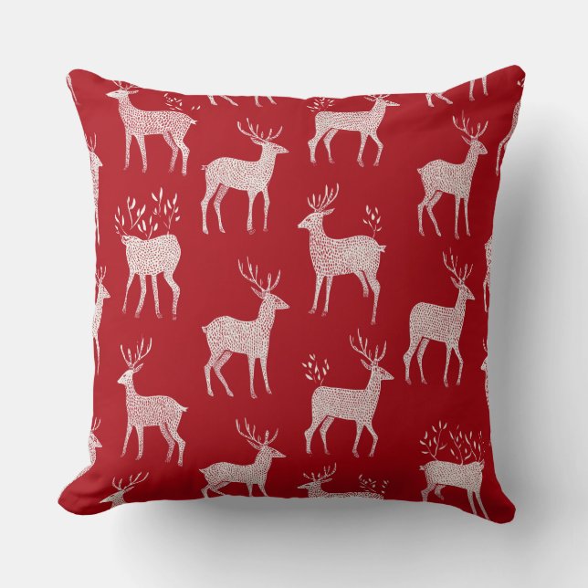 Almofada Travesseiro de Árvore de Natal Elegante (Frente)