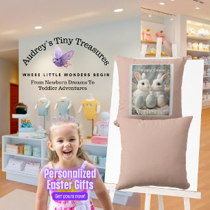Almofada Travesseiro de Bebê Páscoa Personalizado