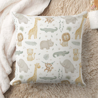 Almofada Travesseiro de Bebê Personalizado de Animais Safar
