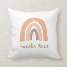 Almofada Travesseiro de Bebê Personalizado Rosa Boho Rainbo