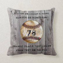 Travesseiro de Beisebol Personalizado para Treinad
