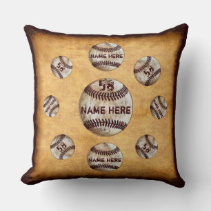 Almofada Travesseiro de beisebol vintage personalizado lega