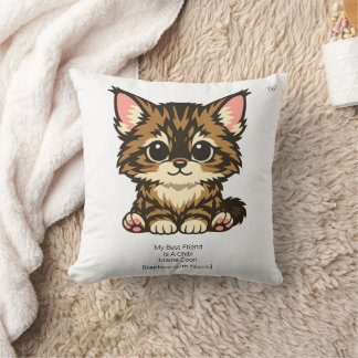 Almofada Travesseiro de Berçário de Gatinho Fofo Chibi Main