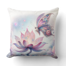 Travesseiro de borboleta entonada