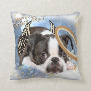 Almofada Travesseiro de Boston Terrier do anjo do Lil de