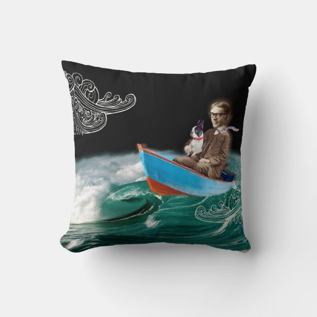 Almofada Travesseiro de Boston Terrier eu posso enfrentar o (Frente)