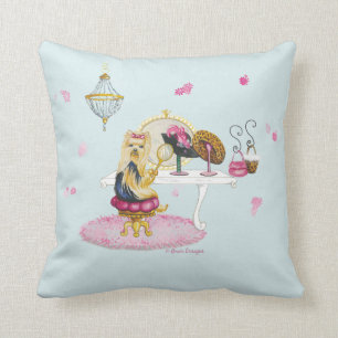 Almofada Travesseiro de Boudoir Yorkie Yorkshire