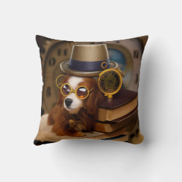 Almofada Travesseiro de Cachorro Cocker Spaniel Steampunk c
