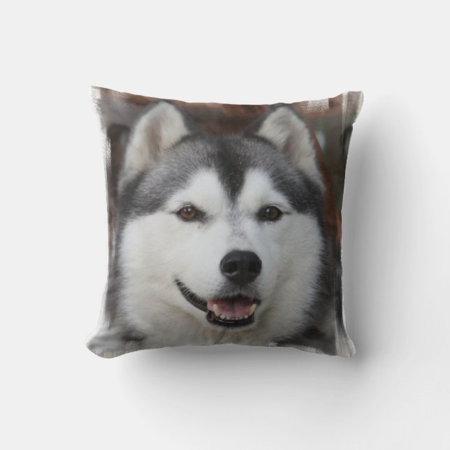 Almofada Travesseiro de cachorro Husky (Frente)
