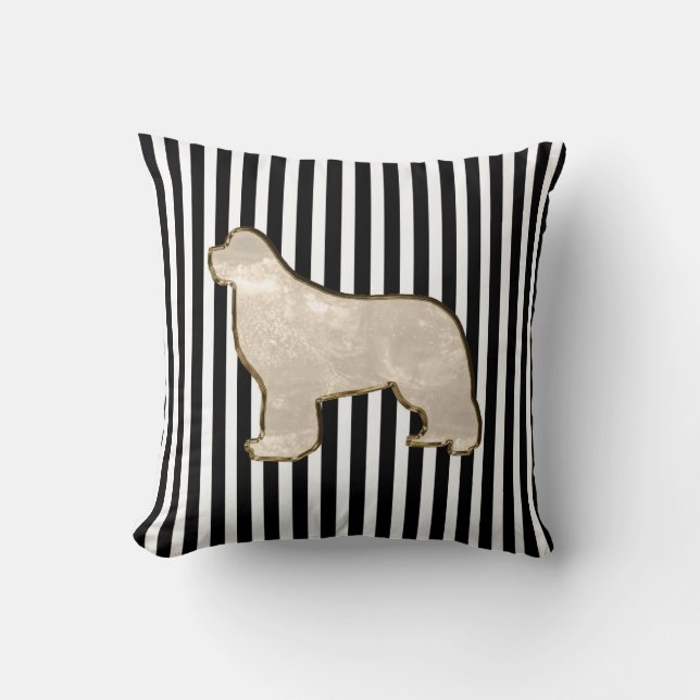 Almofada Travesseiro de cachorro Newfoundland multi lado do (Frente)