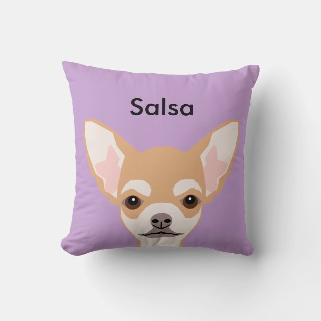 Almofada Travesseiro de Cachorro Personalizado Chihuahua -  (Frente)