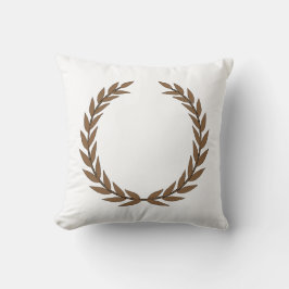 Almofada Travesseiro de Casamento Dourado Laurel Wreath