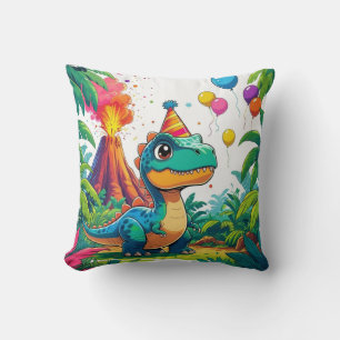 Almofada Travesseiro de Celebração de T-Rex para Crianças