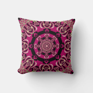 Almofada Travesseiro de Cushion Geométrico de Frente Rosa Q