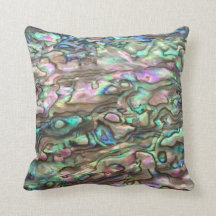 Travesseiro de Cushion Natural de Paua Shell Abalo