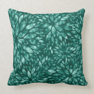 Almofada Travesseiro de Dahlia de Shimmering Jade/Verde