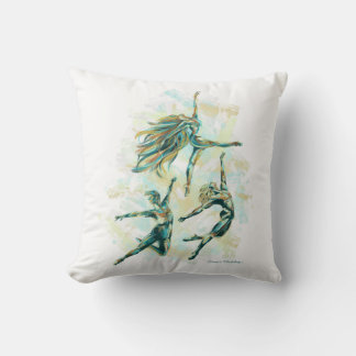 Almofada Travesseiro de Dançarinos Balé Azul-Laranja LW