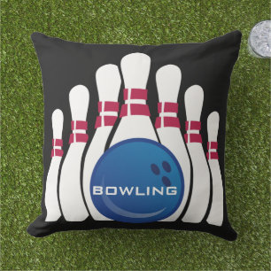 Almofada Travesseiro de decoração com design de bowling ao