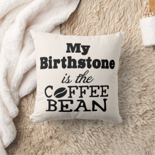 Almofada Travesseiro de Decoração de Birthstone de Café