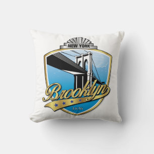 Almofada Travesseiro de Design de logotipo Brooklyn