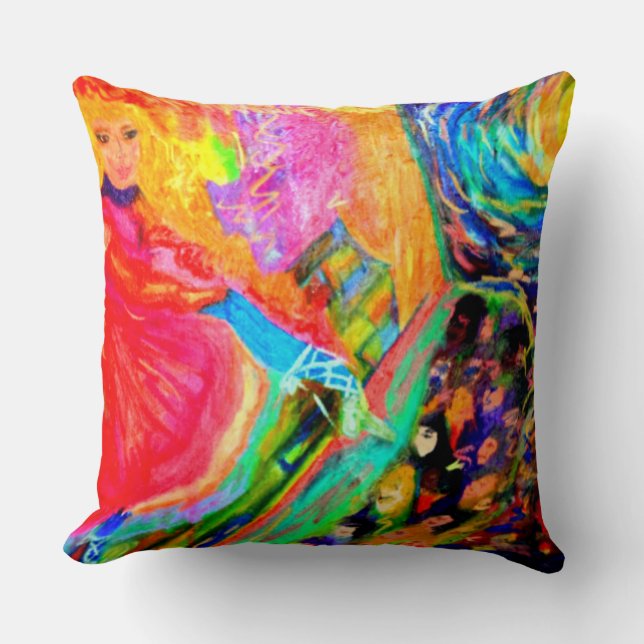 ALMOFADA TRAVESSEIRO DE DESIGNER - ART BY DEBBIE DAVIDSOHN  (Frente)