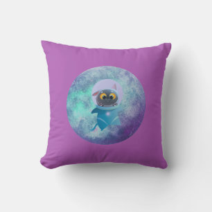 Almofada Travesseiro de Destaque de Gato de Espaço