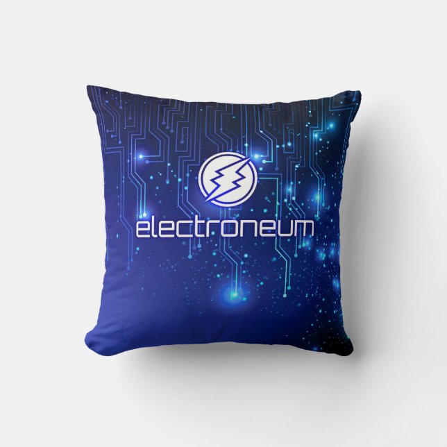 Almofada Travesseiro de Electroneum ETN (Frente)