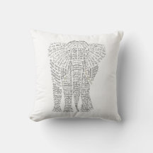Travesseiro de Elefante Asiático do World Word
