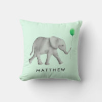Travesseiro de elefante bebê para quarto de crianç