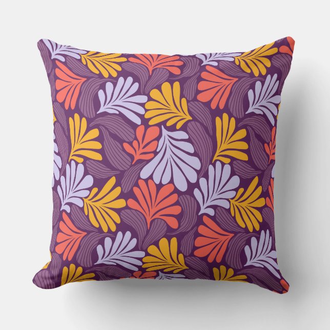 Almofada Travesseiro de Ênfase Botânica Inspirado em Vintag (Frente)