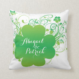 Almofada Travesseiro de Ênfase de Shamrock Irlandês Persona