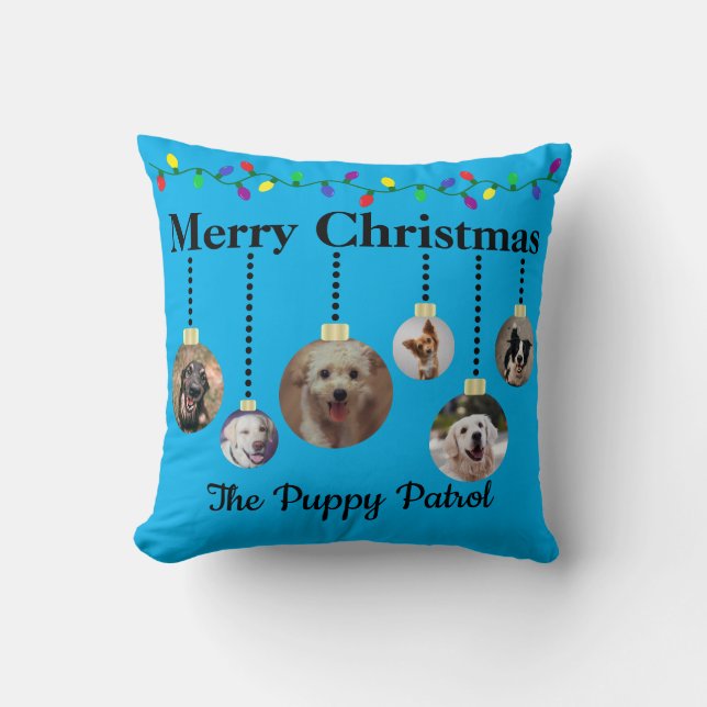 Almofada Travesseiro de Enfeites de natal Pet personalizáve (Frente)