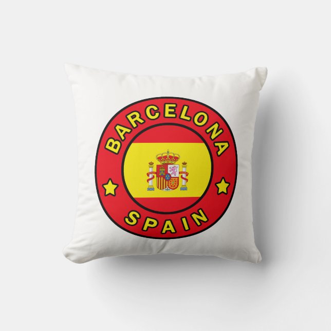 Almofada Travesseiro de Espanha de Barcelona (Frente)