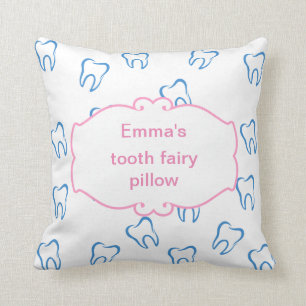 Almofada Travesseiro de fadas dentárias de meninas bonitas