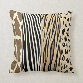 Almofada Travesseiro de faixa de zebra impressa em relevo